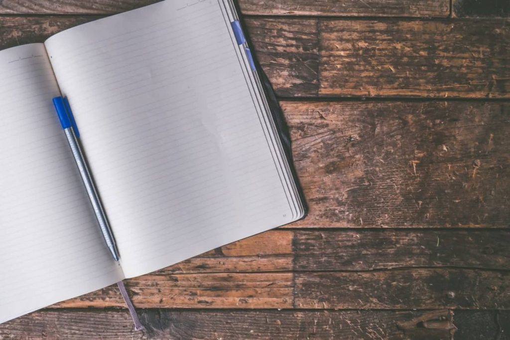 Empty pages waiting to be filled by a well structured speech