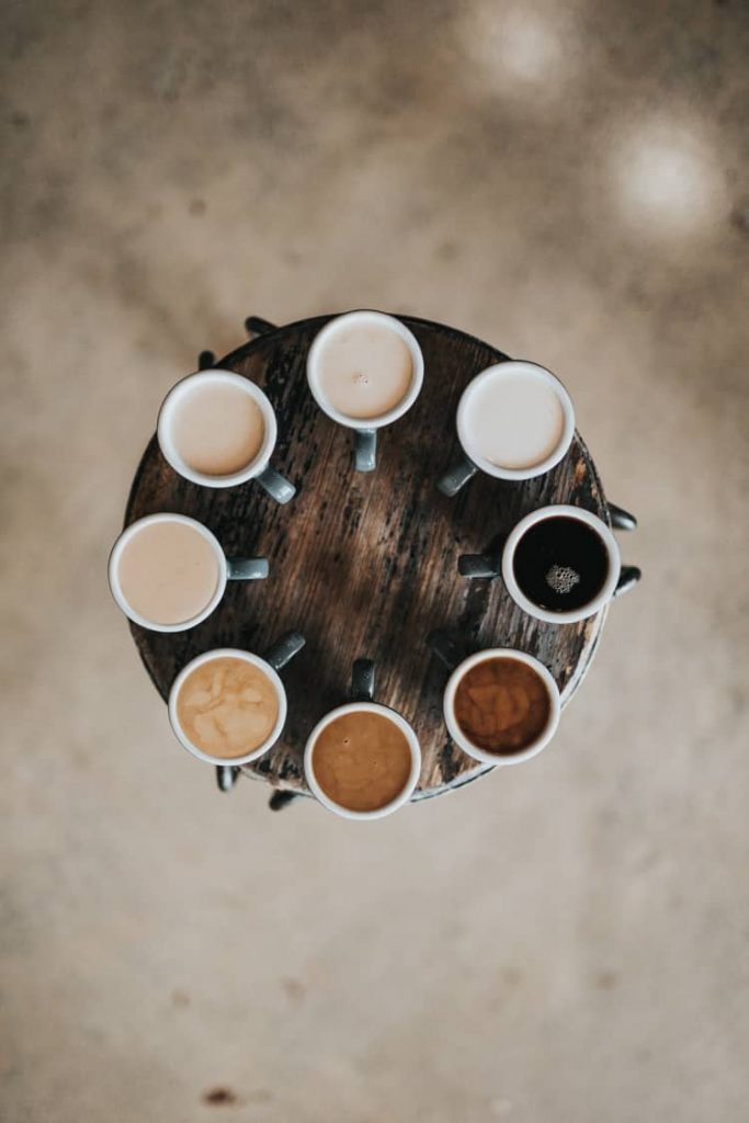 Types of Coffee signifying the various types of speeches
