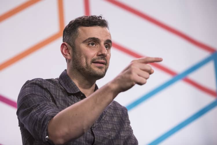 Motivational speaker Gary Vaynerchuk giving a talk.