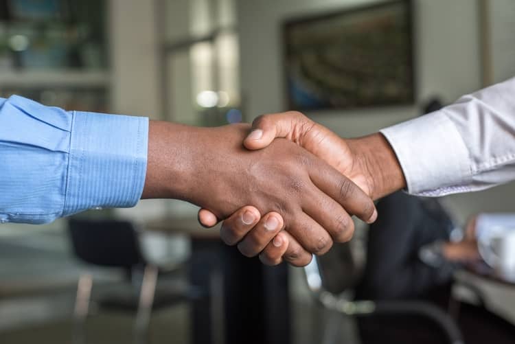 a handshake